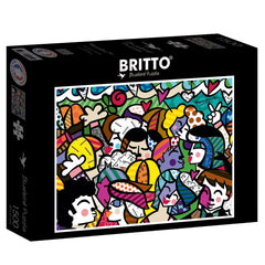 Bluebird Romero Britto - Looking into the future Jigsaw Puzzle (1500 Pieces)