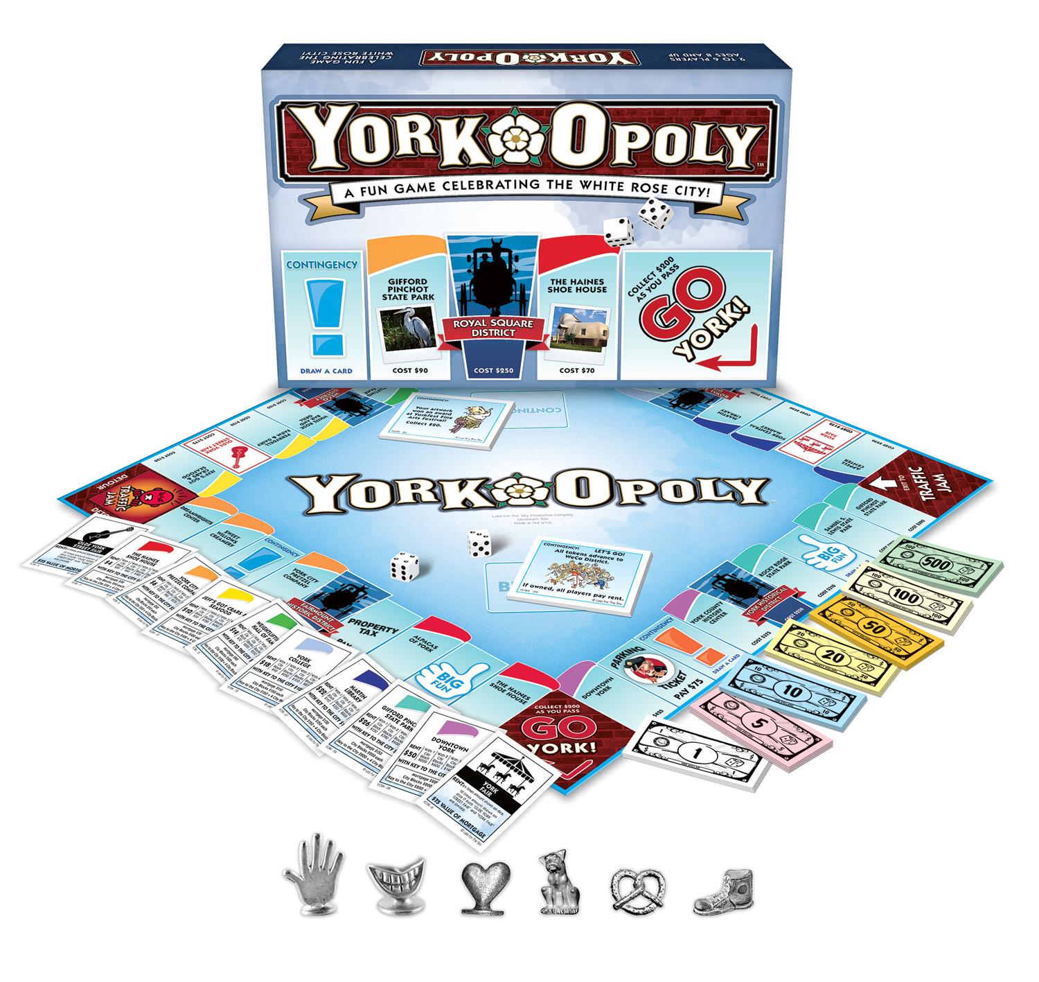 York-Opoly Board Game (US Version - York, Pennsylvania)