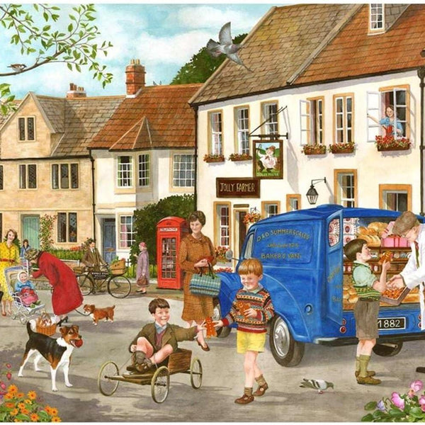 House of Puzzles Gingerbread Boys Jigsaw Puzzle (500 XL Pieces)
