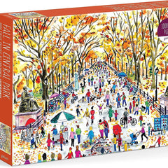 Galison Fall in Central Park, Michael Storrings Jigsaw Puzzle (1000 Pieces)