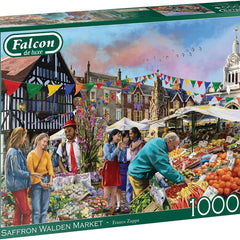 Falcon Deluxe Saffron Walden Market Jigsaw Puzzle (1000 Pieces)