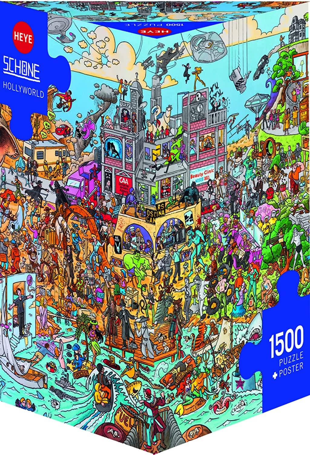 Heye Triangular Hollyworld, Schone Jigsaw Puzzle (1500 Pieces)