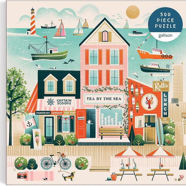 Galison Beside the Sea Jigsaw Puzzle (500 Pieces) - DAMAGED  BOX