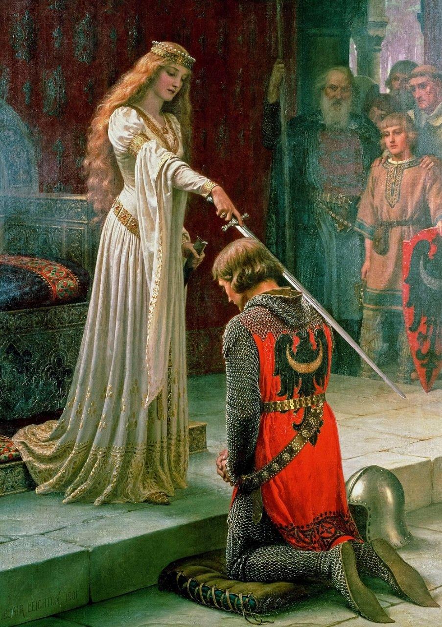 Art Puzzle The Accolade, Edmund Leighton 1901 Jigsaw Puzzle (1000 Pieces)