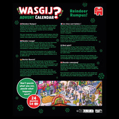 Wasgij Advent Calendar Reindeer Rumpus! Jigsaw Puzzles (24 x 54 Pieces)