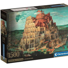 Clementoni Museum The Tower of Babel, Bruegel Jigsaw Puzzle (1500 Pieces)