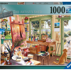 Ravensburger My Haven No.11, The Artist's Shed Jigsaw Puzzle (1000 Pieces) DAMAGED BOX