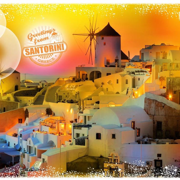 Grafika Travel around the World - Santorini Greece Jigsaw Puzzle (1000 Pieces)