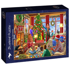 Bluebird Christmas Decorating Jigsaw Puzzle (2000 Pieces)