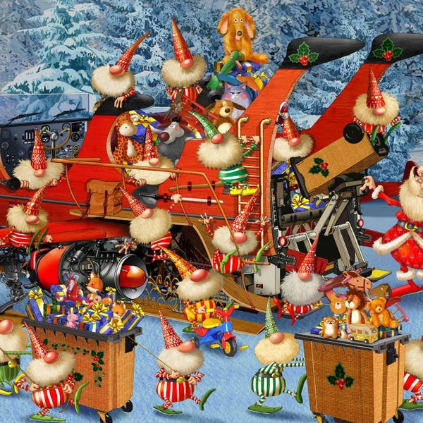 Bluebird Ready for Christmas Delivery Season Jigsaw Puzzle (1000 Pieces)