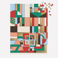 Galison Frank Lloyd Wright December Gifts Foil Jigsaw Puzzle (1000 Pieces)