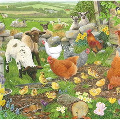 House of Puzzles Spring Chickens BIG Jigsaw Puzzle (500 XL Pieces)