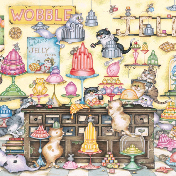 Ravensburger Crazy Cats Jelly Jamboree Jigsaw Puzzle (1000 Pieces) DAMAGED BOX