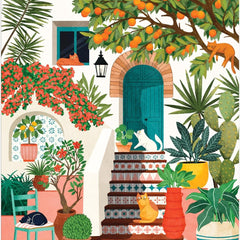 Galison Mediterranean Cats Jigsaw Puzzle (1000 Pieces)