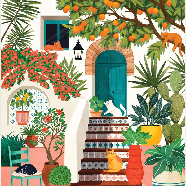 Galison Mediterranean Cats Jigsaw Puzzle (1000 Pieces)