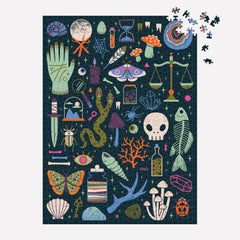 Galison Occult and Curious Glow in the Dark Jigsaw Puzzle (1000 Pieces)