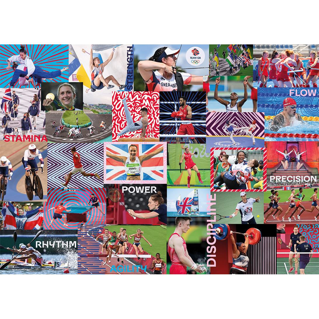 Gibsons Team GB: Winning Memories Jigsaw Puzzle (1000 Pieces) DAMAGED BOX