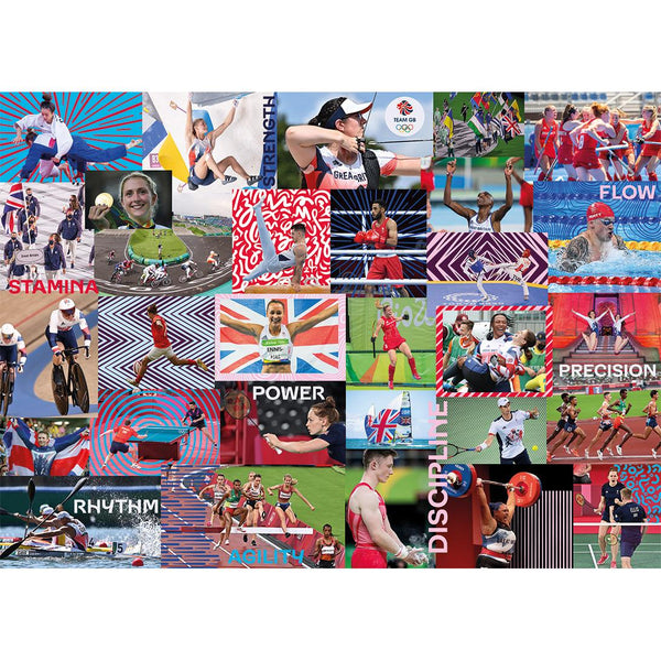 Gibsons Team GB: Winning Memories Jigsaw Puzzle (1000 Pieces) DAMAGED BOX