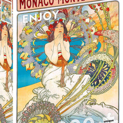 Enjoy Monaco Monte Carlo, Alphonse Mucha Jigsaw Puzzle (1000 Pieces)