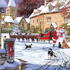 Otter House Christmas Night Jigsaw Puzzle (1000 Pieces)