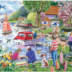 House of Puzzles Waterside Inn BIG Jigsaw Puzzle (500 XL)
