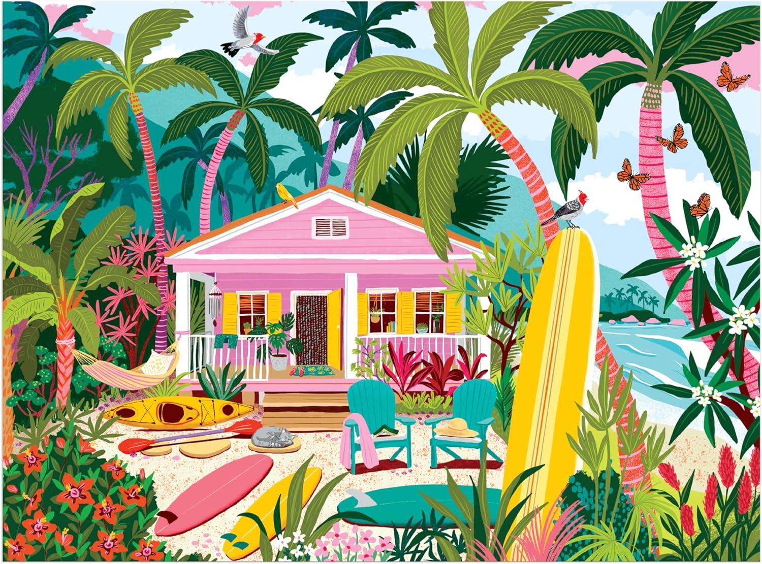 Galison Surfside Bungalow Jigsaw Puzzle (1000 Pieces)