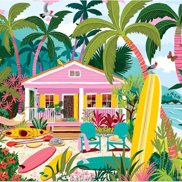 Galison Surfside Bungalow Jigsaw Puzzle (1000 Pieces)