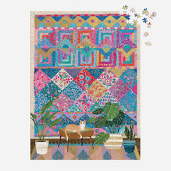 Galison Quilter's Corner, Victoria Ball Foil Jigsaw Puzzle (1000 Pieces)