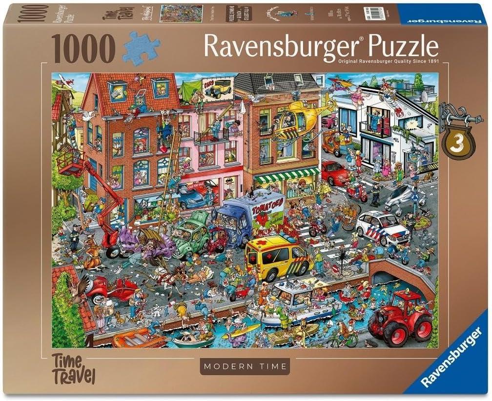 Ravensburger Ray's Comic Series - Time Travel No.3 Modern Times Jigsaw Puzzle (1000 Pieces)