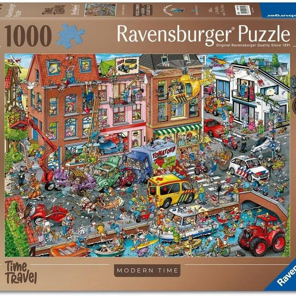 Ravensburger Ray's Comic Series - Time Travel No.3 Modern Times Jigsaw Puzzle (1000 Pieces)