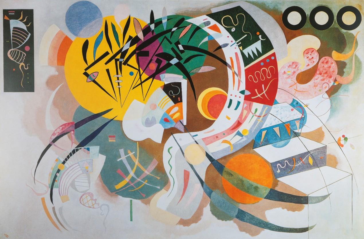 Bluebird Art Kandinsky - Courbe dominante, 1936 Jigsaw Puzzle (1000 Pieces)