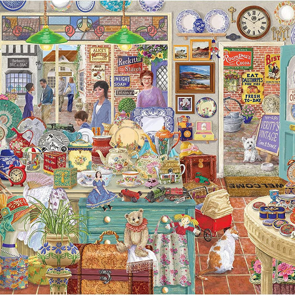 Gibsons Verity's Vintage Shop Jigsaw Puzzle (1000 Pieces) DAMAGED BOX