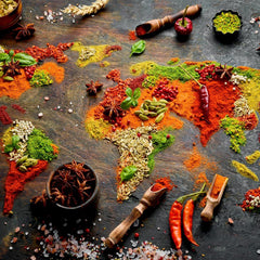 Enjoy World Map in Spices Jigsaw Puzzle (1000 Pieces)