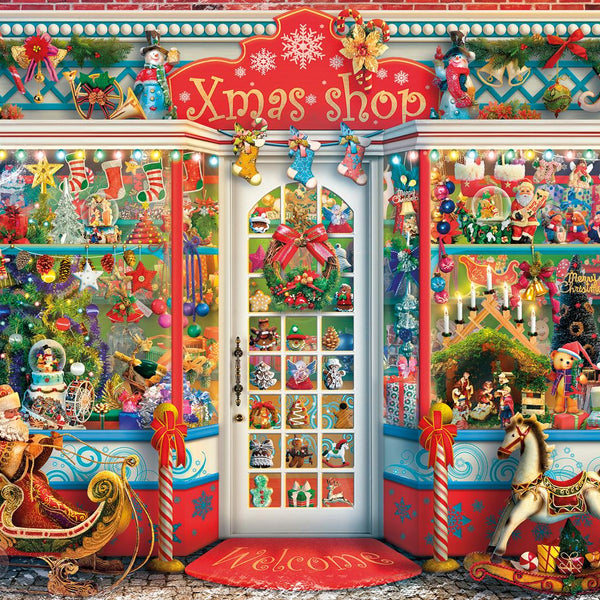 Gibsons Christmas Emporium Jigsaw Puzzle (1000 Pieces) - DAMAGED