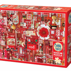 Cobble Hill Red Jigsaw Puzzle (1000 Pieces)