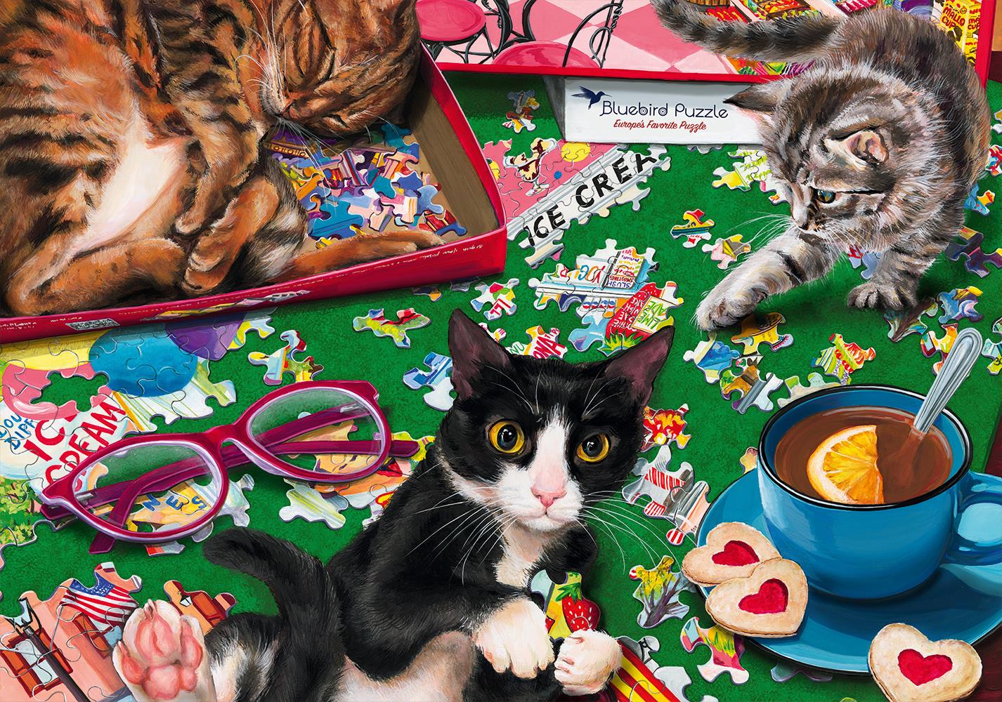 Bluebird Puzzle Cats Jigsaw Puzzle (1000 Pieces)