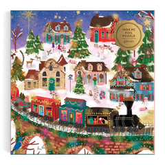 Galison Joy Laforme Twinkletown Express Foil Jigsaw Puzzle (1000 Pieces)