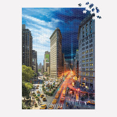 Galison Day To Night Flatiron Building, NYC Jigsaw Puzzle (1000 Pieces)