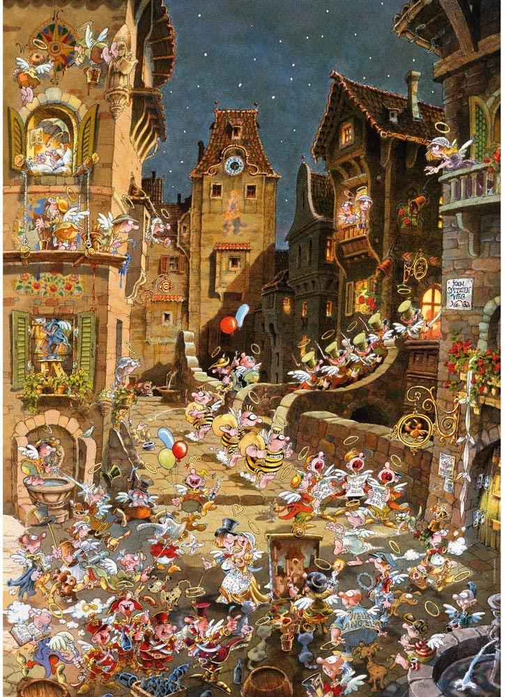 Heye Romantic Town By Night, M. Ryba Jigsaw Puzzle (1000 Pieces)