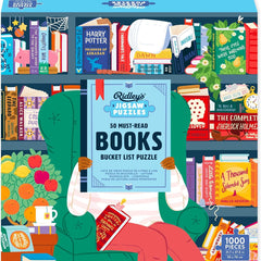 Ridley's 50 Must-Read Books of the World Bucket List Jigsaw Puzzle (1000 Pieces)