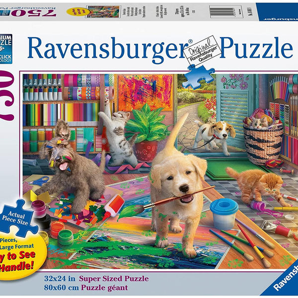 Ravensburger Cute Crafters Jigsaw Puzzle (750 XL Extra Large Pieces) DAMAGED BOX