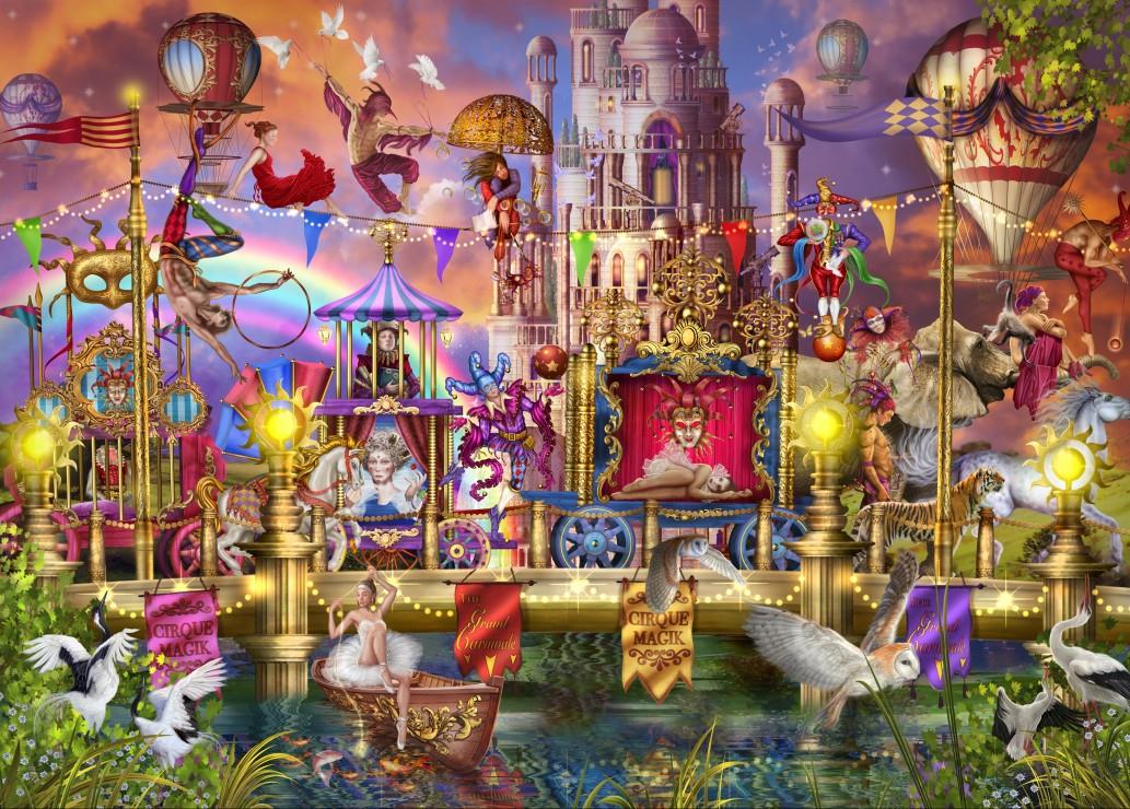 Bluebird Magic Circus Parade Jigsaw Puzzle (500 Pieces)