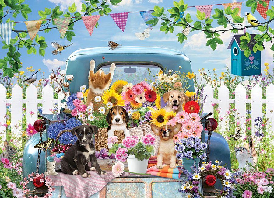 Cobble Hill Country Truck in Summer Jigsaw Puzzle (500 XL Pieces)