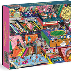 Galison Novel Neighborhood Foil Jigsaw Puzzle (1000 Pieces)