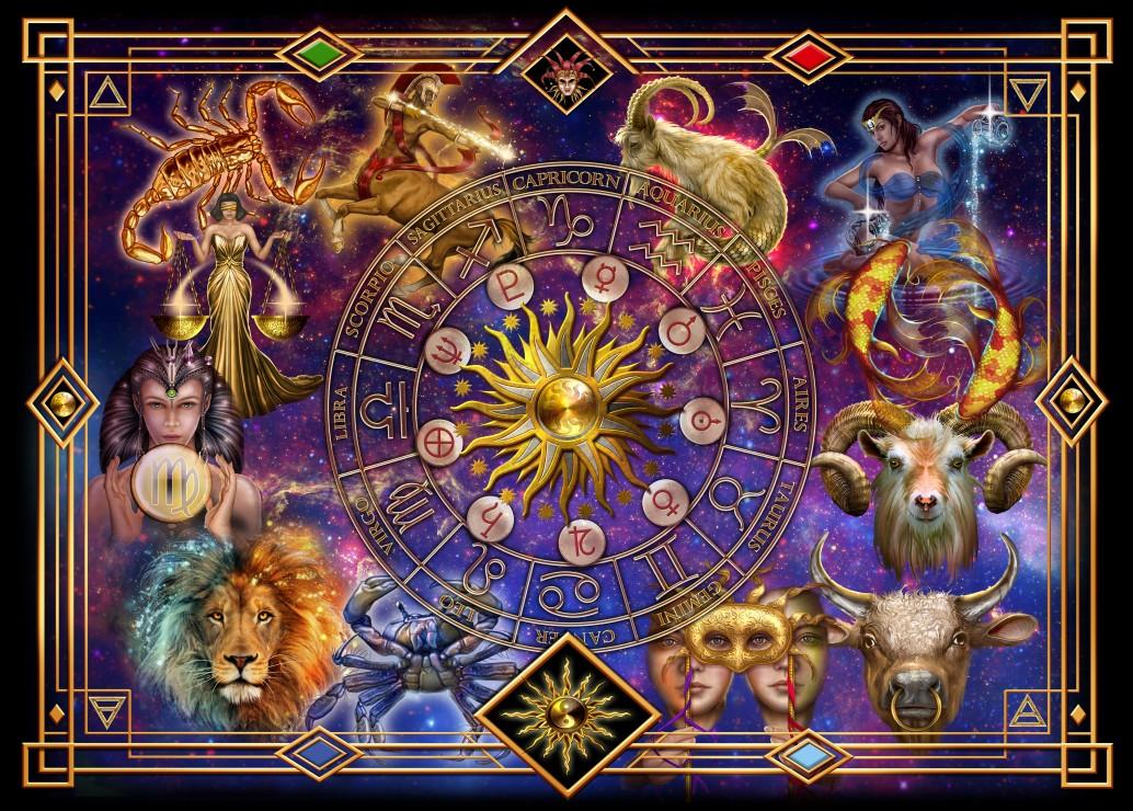 Bluebird Zodiac Montage Jigsaw Puzzle (500 Pieces)