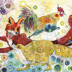 Grafika Sally Rich - Leaping Foxes Jigsaw Puzzle (500 Pieces)
