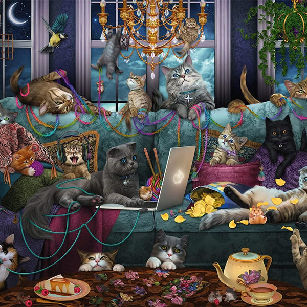 Schmidt Quarantine Cats, Brigid Ashwood Jigsaw Puzzle (1000 Pieces)