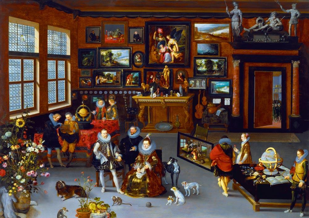 Bluebird Art Hieronymus Francken Iicirca - The Archdukes Albert & Isabella Visiting a Collector's Cabinet Jigsaw Puzzle (1000 Pieces)