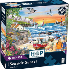 House of Puzzles Seaside Sunset BIG Jigsaw Puzzle (250 XL Pieces)