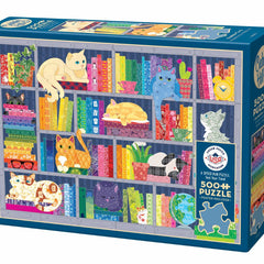 Cobble Hill Rainbow Cats Jigsaw Puzzle (500 XL Pieces)